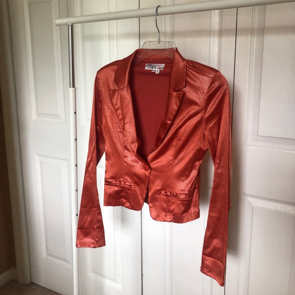 Orange blazer